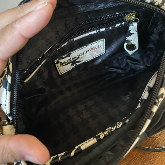 Karl Lagerfeld Small Floral Crossbody Purse - Picture 2 of 3